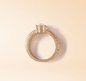 Yellow Gold And Dimond Ring